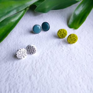 Tayla Studs in Chartreuse