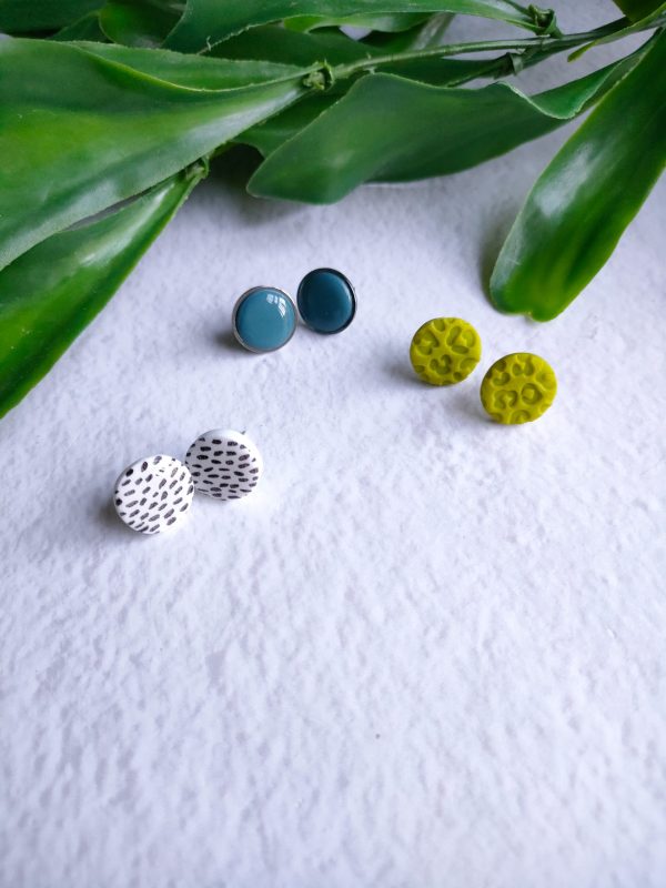 Tayla Studs in Chartreuse