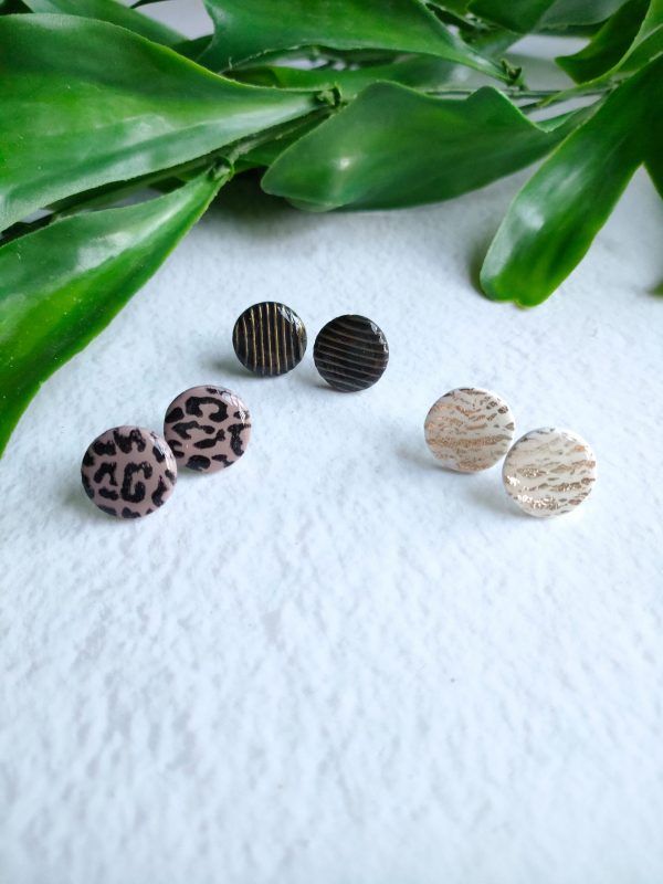Tayla Studs in Leopard